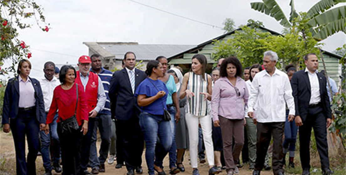 Visita de Doña Letizia a Haití